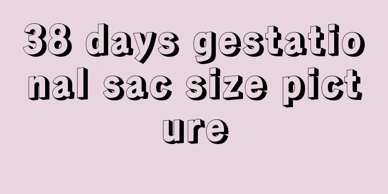 38 days gestational sac size picture