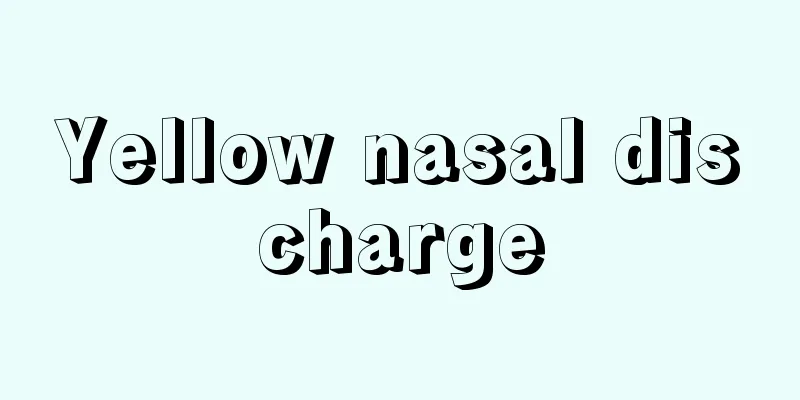 Yellow nasal discharge