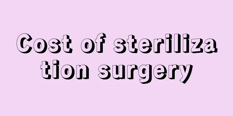 Cost of sterilization surgery