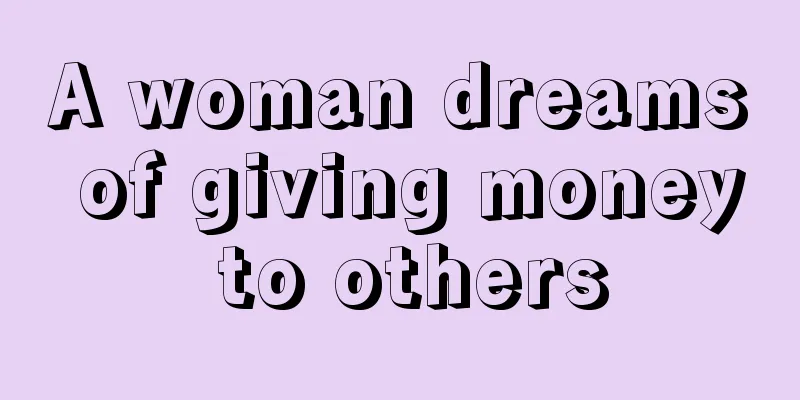 A woman dreams of giving money to others