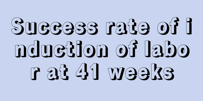 Success rate of induction of labor at 41 weeks