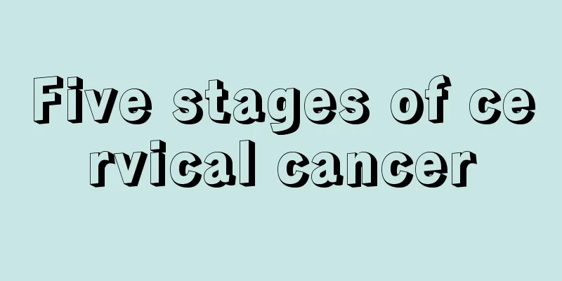 Five stages of cervical cancer