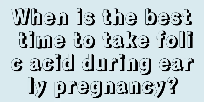 When is the best time to take folic acid during early pregnancy?