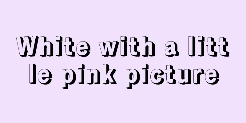 White with a little pink picture