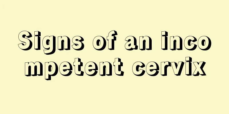 Signs of an incompetent cervix