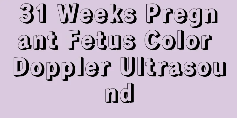 31 Weeks Pregnant Fetus Color Doppler Ultrasound