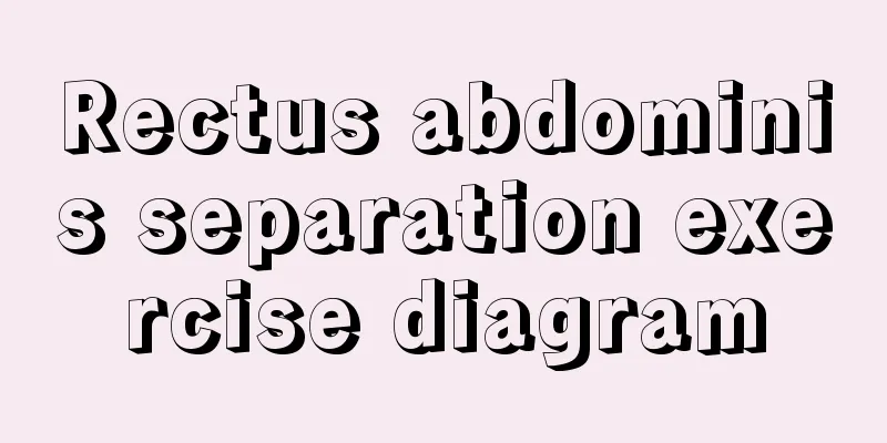 Rectus abdominis separation exercise diagram