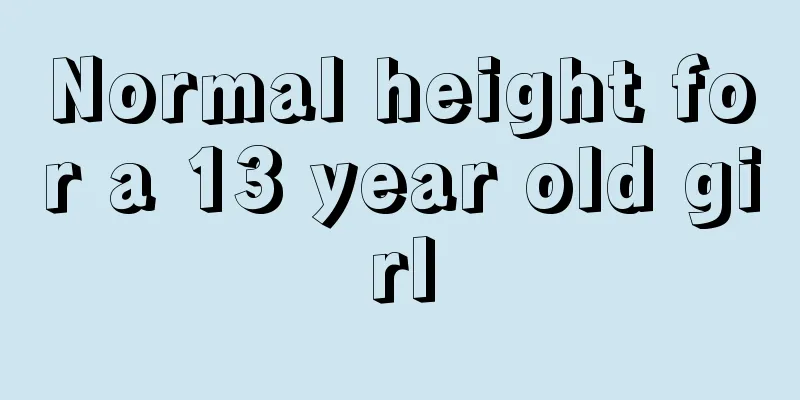 Normal height for a 13 year old girl