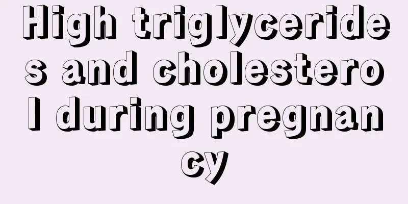 High triglycerides and cholesterol during pregnancy