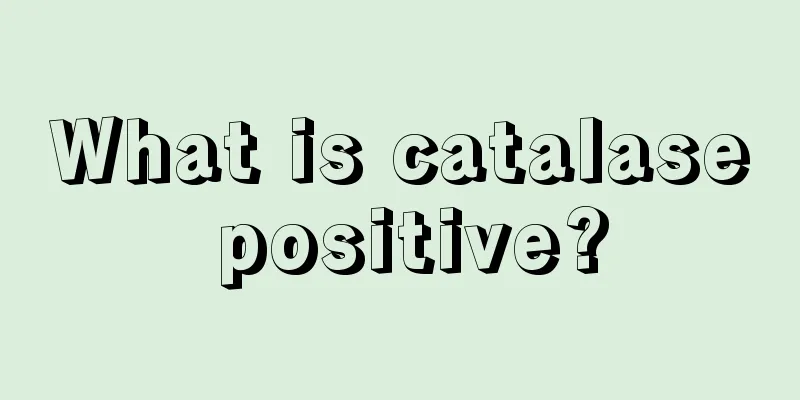 What is catalase positive?