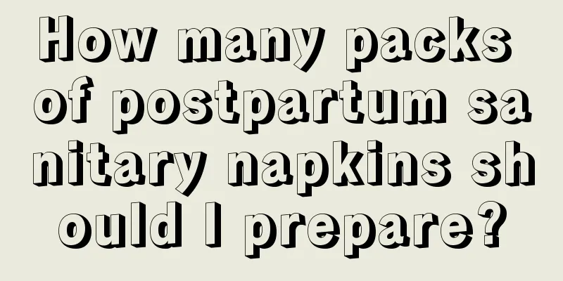 How many packs of postpartum sanitary napkins should I prepare?