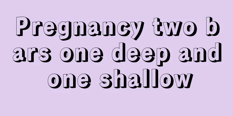 Pregnancy two bars one deep and one shallow