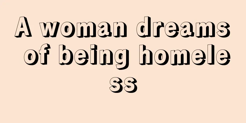 A woman dreams of being homeless