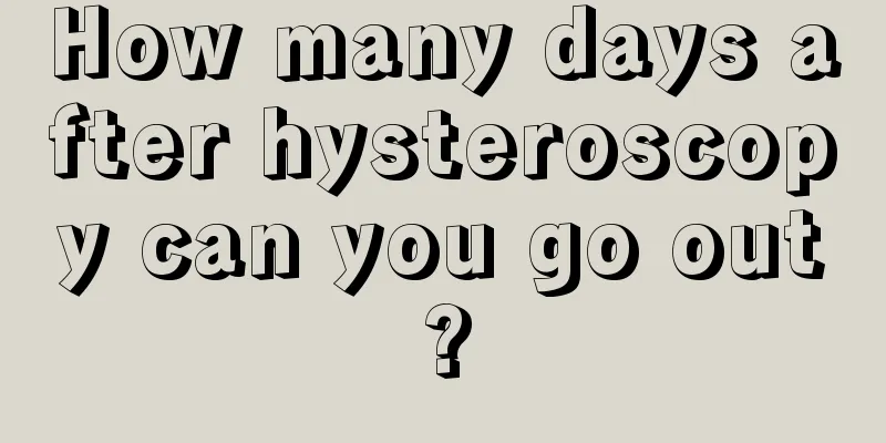 How many days after hysteroscopy can you go out?