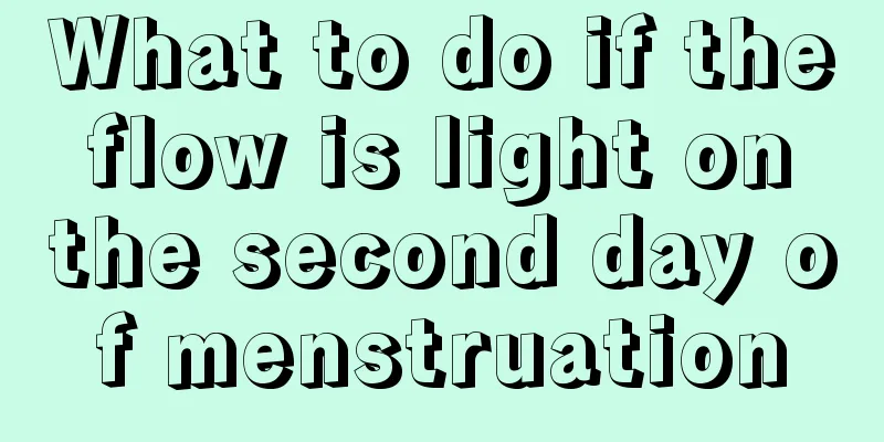 What to do if the flow is light on the second day of menstruation