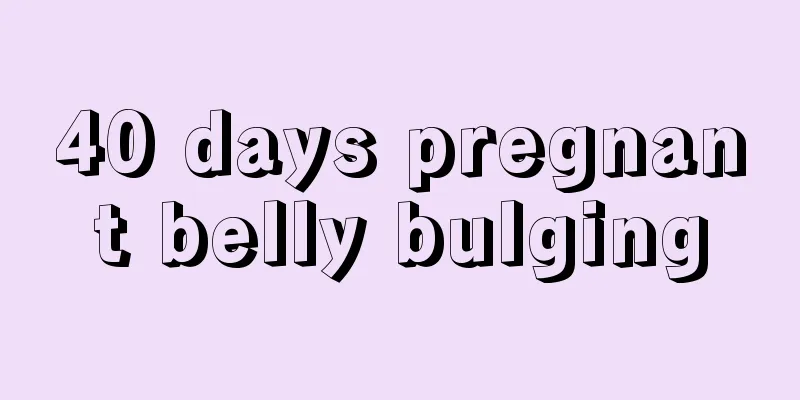 40 days pregnant belly bulging