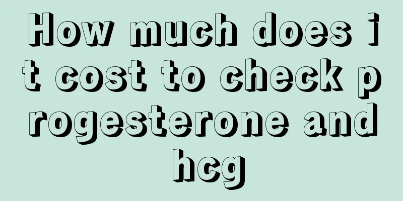 How much does it cost to check progesterone and hcg