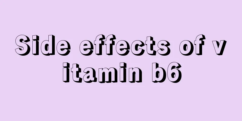 Side effects of vitamin b6