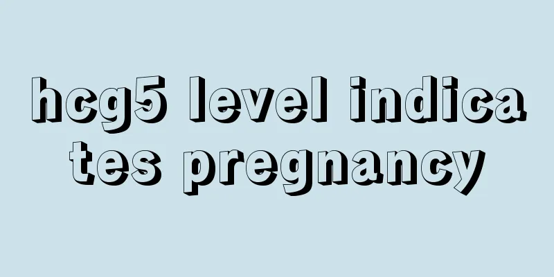 hcg5 level indicates pregnancy