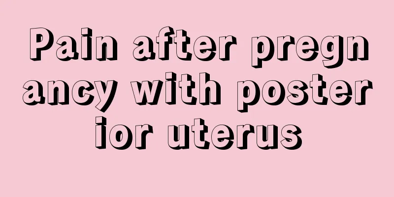 Pain after pregnancy with posterior uterus