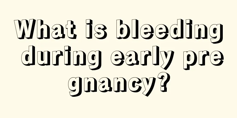 What is bleeding during early pregnancy?