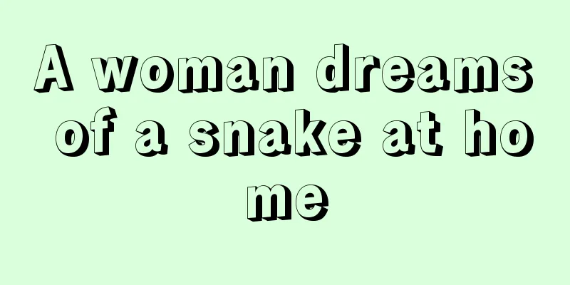 A woman dreams of a snake at home