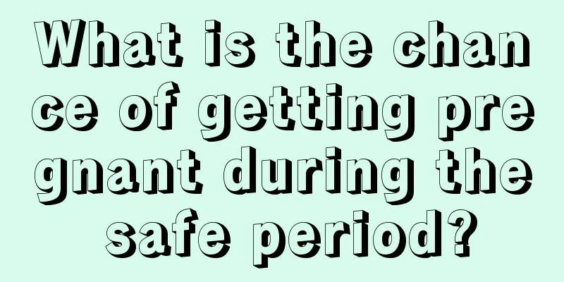 What is the chance of getting pregnant during the safe period?