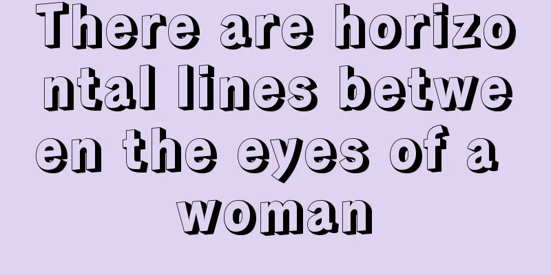 There are horizontal lines between the eyes of a woman