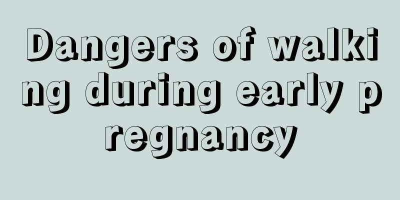 Dangers of walking during early pregnancy