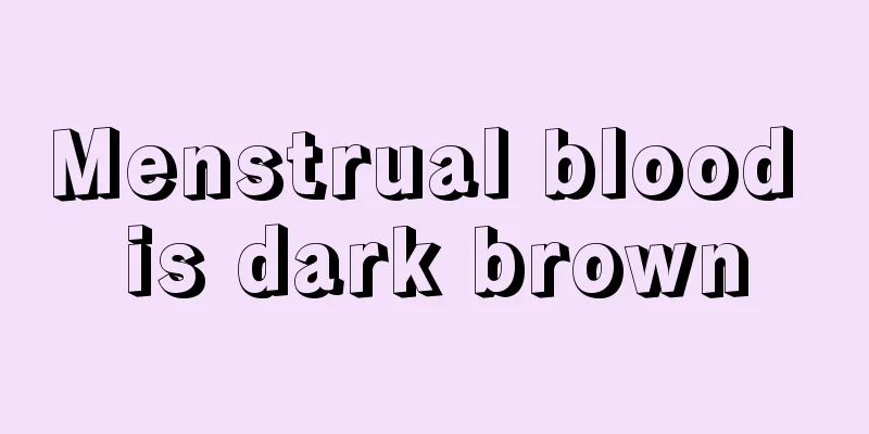 Menstrual blood is dark brown