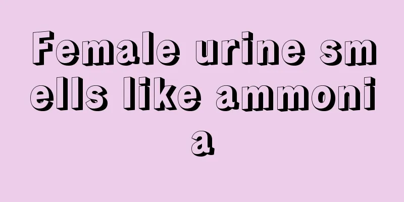 Female urine smells like ammonia