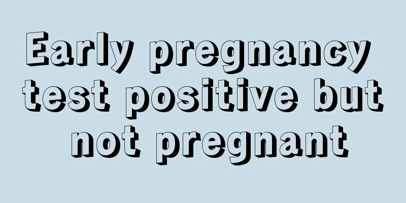 Early pregnancy test positive but not pregnant