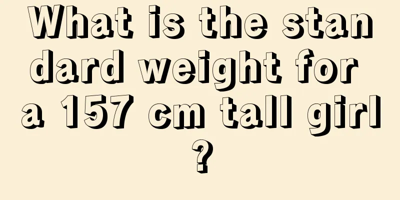 What is the standard weight for a 157 cm tall girl?