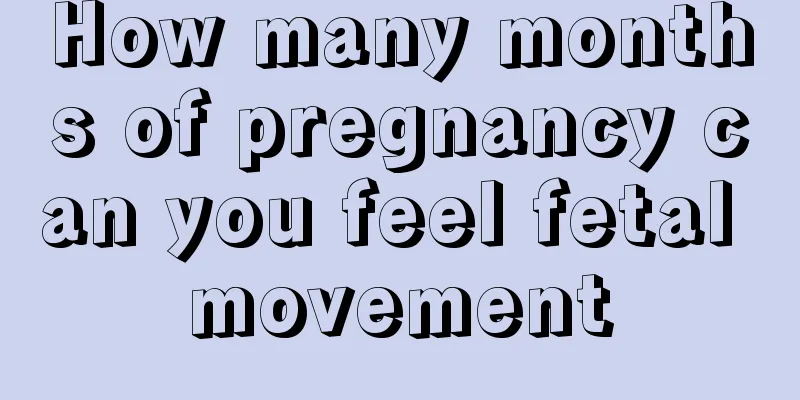 How many months of pregnancy can you feel fetal movement