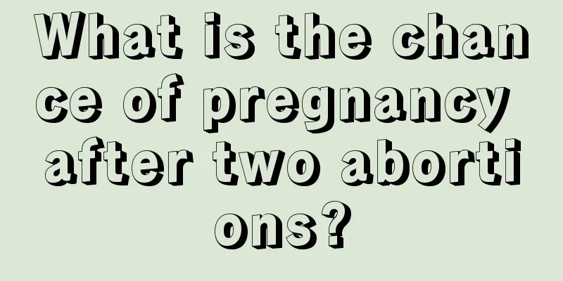 What is the chance of pregnancy after two abortions?