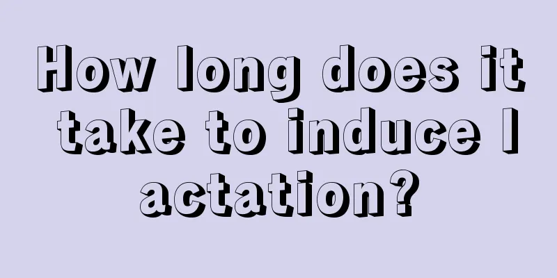 How long does it take to induce lactation?