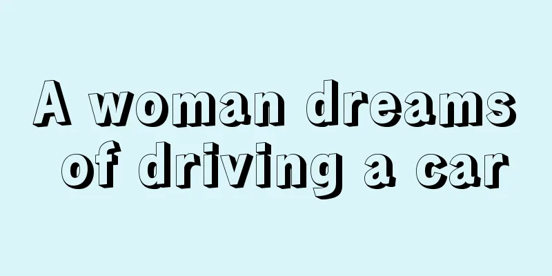 A woman dreams of driving a car