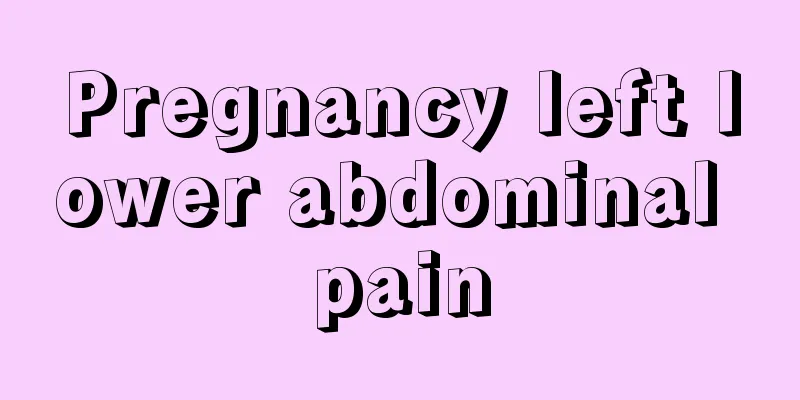 Pregnancy left lower abdominal pain