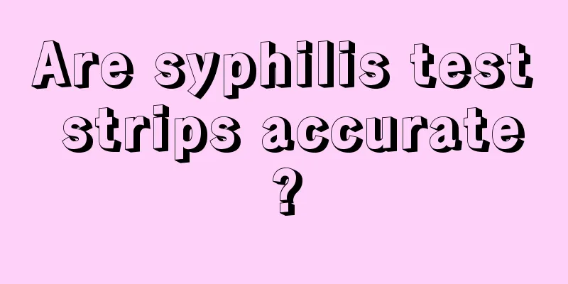 Are syphilis test strips accurate?