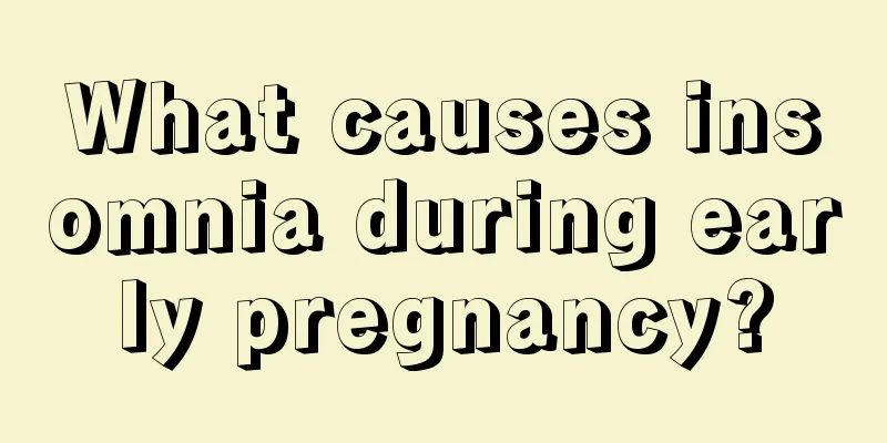 What causes insomnia during early pregnancy?