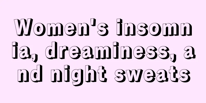 Women's insomnia, dreaminess, and night sweats