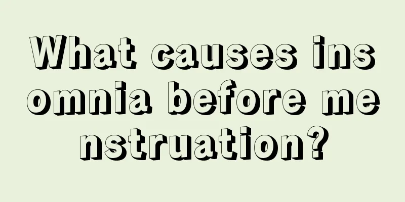 What causes insomnia before menstruation?