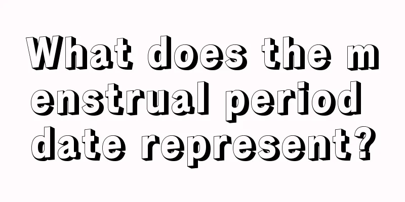 What does the menstrual period date represent?