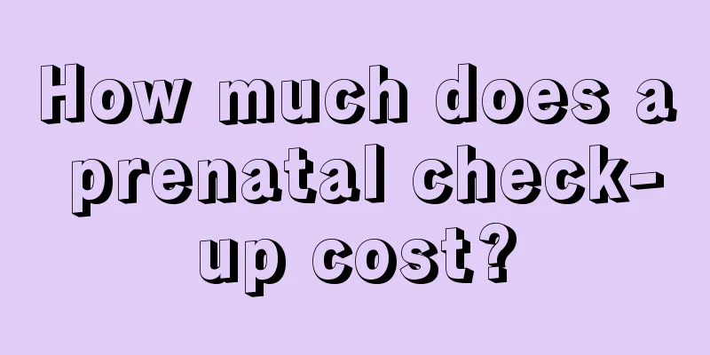 How much does a prenatal check-up cost?