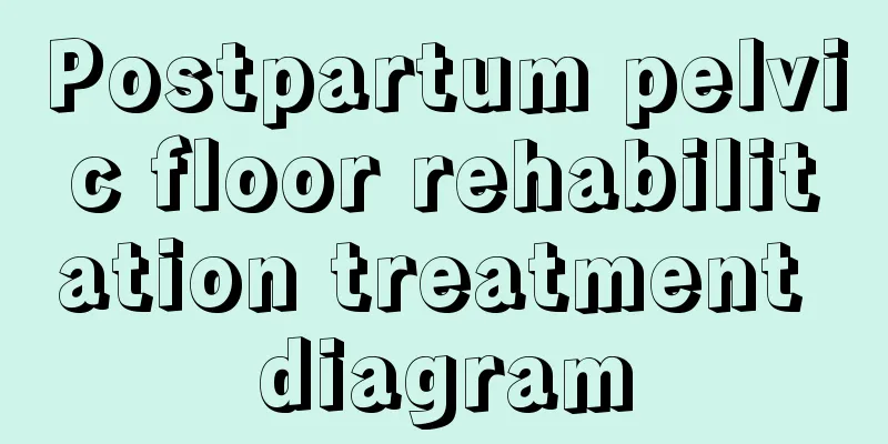 Postpartum pelvic floor rehabilitation treatment diagram