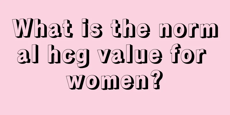 What is the normal hcg value for women?