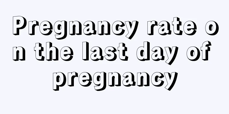 Pregnancy rate on the last day of pregnancy