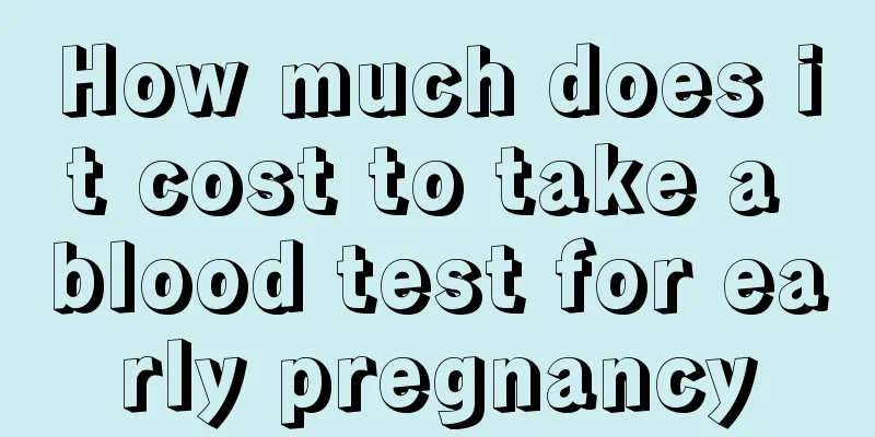 How much does it cost to take a blood test for early pregnancy