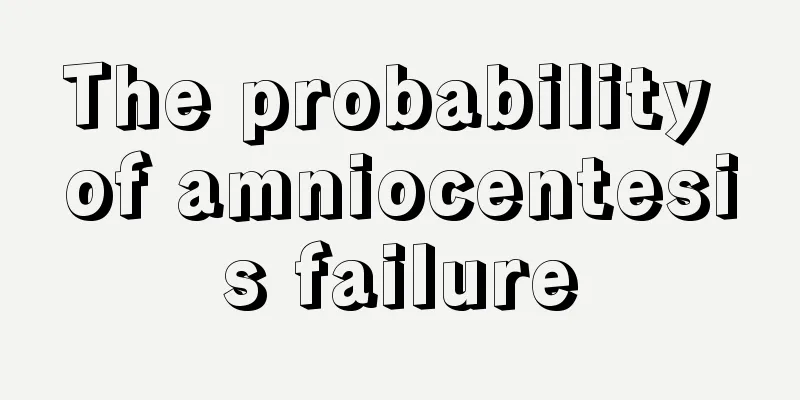 The probability of amniocentesis failure