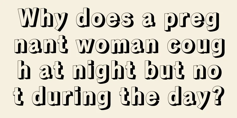 Why does a pregnant woman cough at night but not during the day?